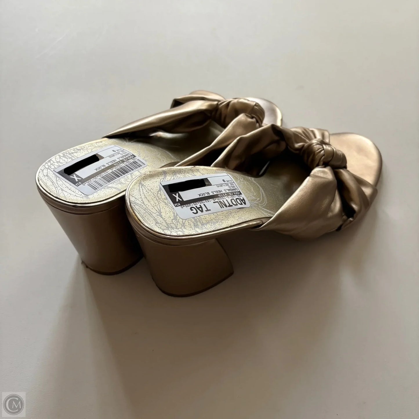 Sandals Heels Block By Dolce Vita In Gold, Size: 9