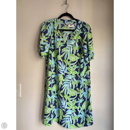 Dress Designer By Lilly Pulitzer In Blue & Green, Size: 4