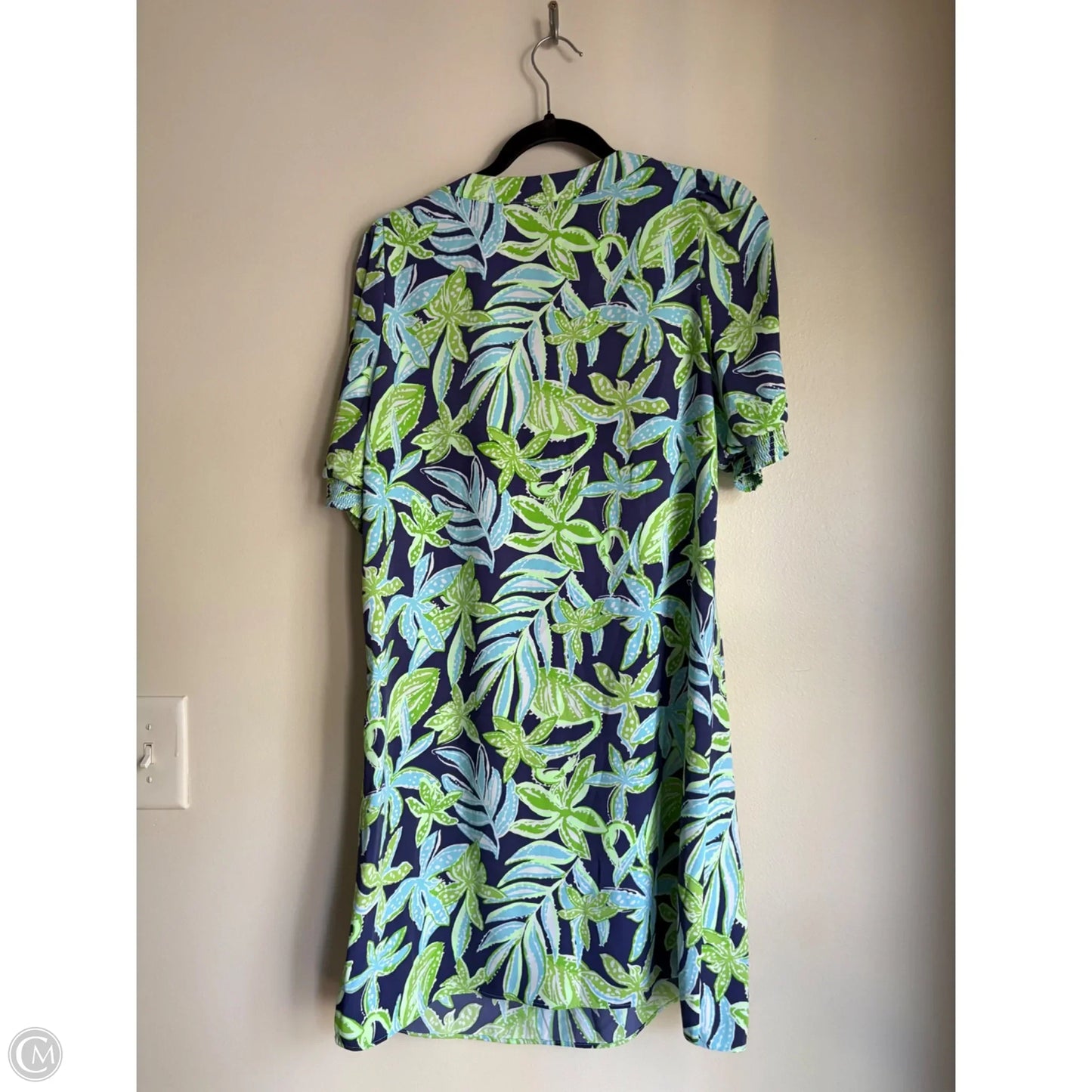 Dress Designer By Lilly Pulitzer In Blue & Green, Size: 4
