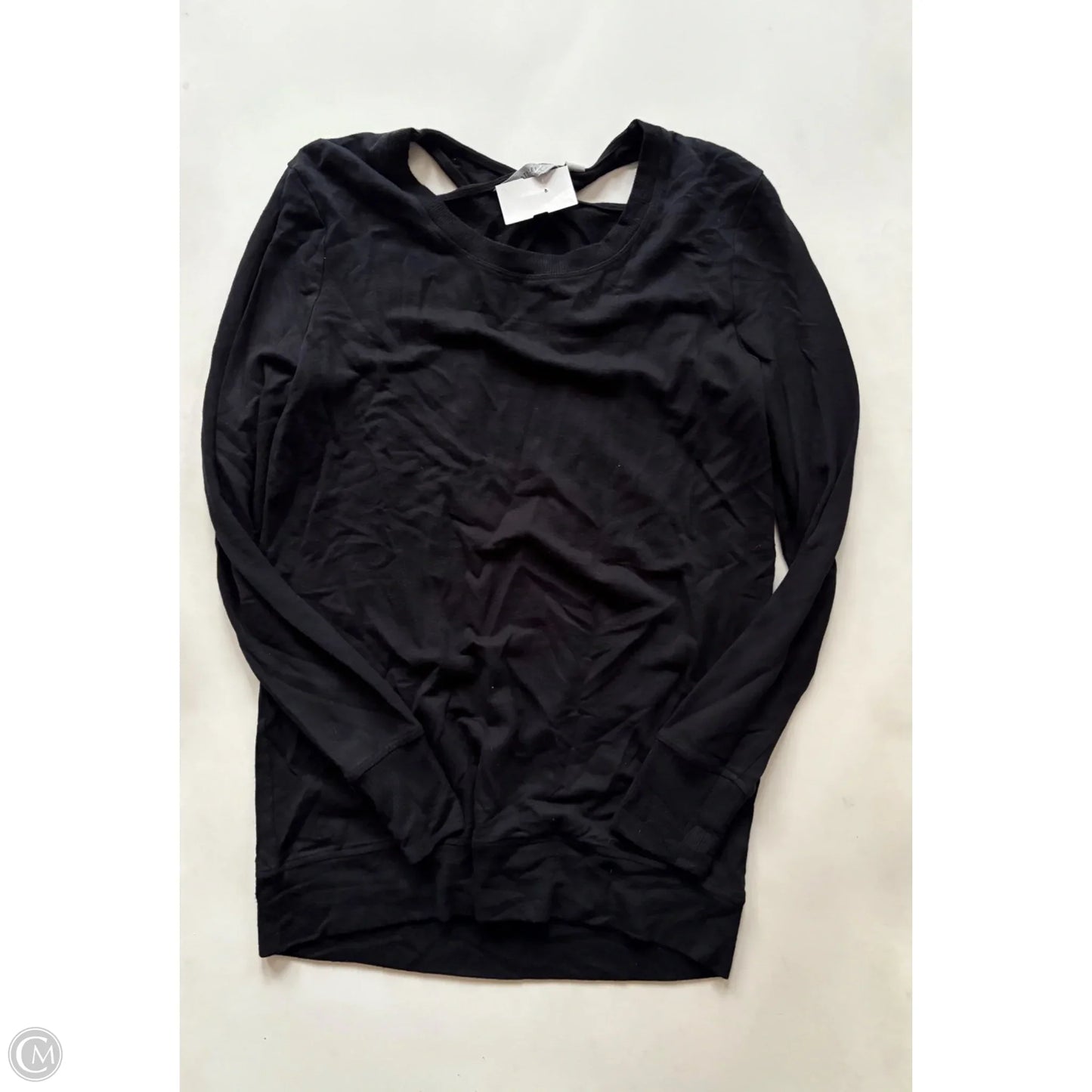 Athletic Top Long Sleeve Crewneck By Athleta In Black, Size: Xs