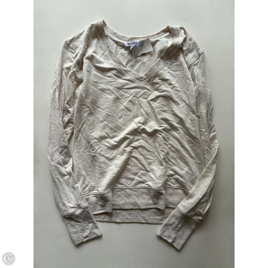 Athletic Top Long Sleeve Crewneck By Athleta In Cream, Size: Xs