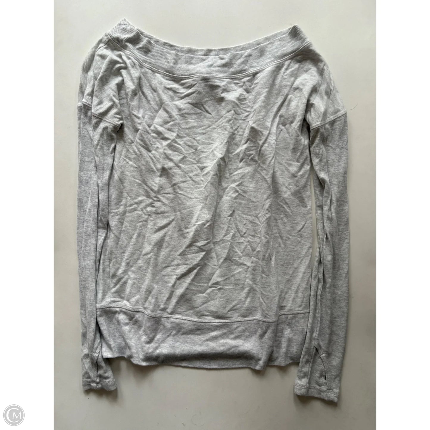 Athletic Top Long Sleeve Crewneck By Athleta In Grey, Size: Xs