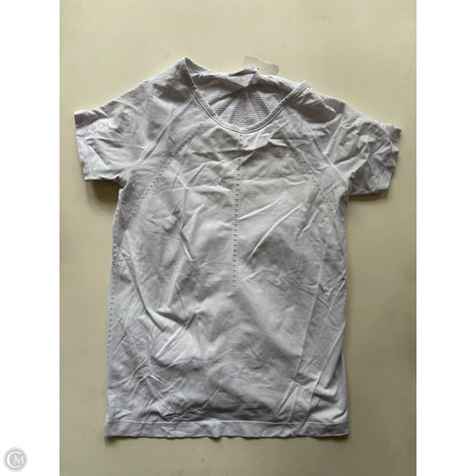Athletic Top Short Sleeve By Athleta In White, Size: S