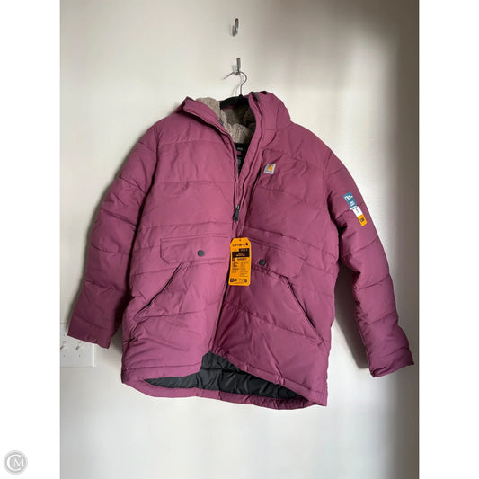 Coat Puffer & Quilted By Carhartt In Pink, Size: Xl