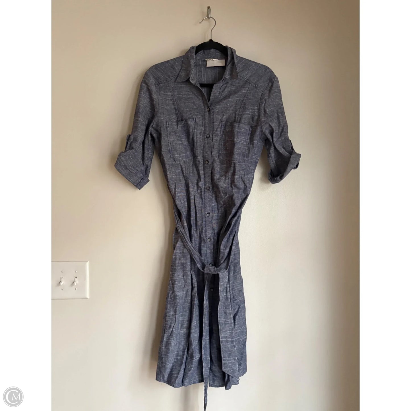 Dress Casual Midi By Max Studio In Blue, Size: Xs