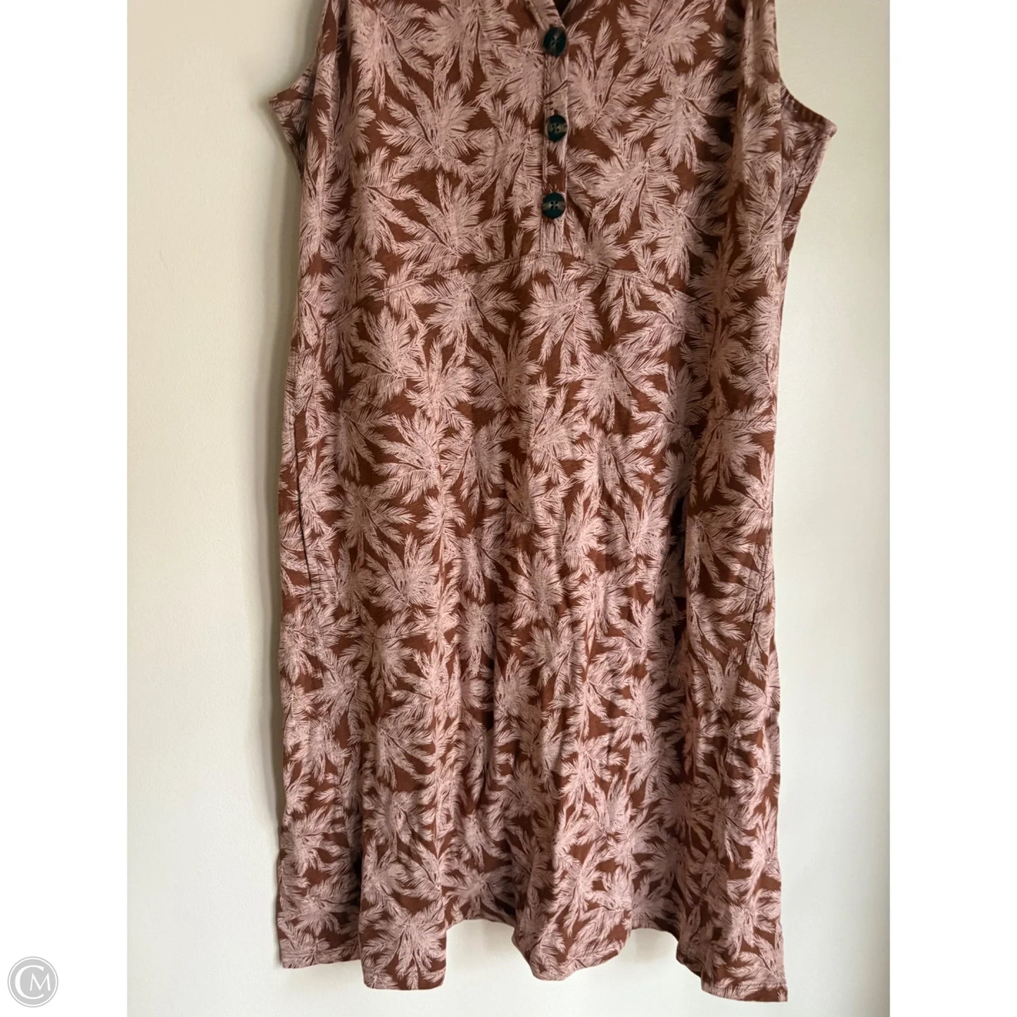 Dress Casual Midi By J. Jill In Brown, Size: L