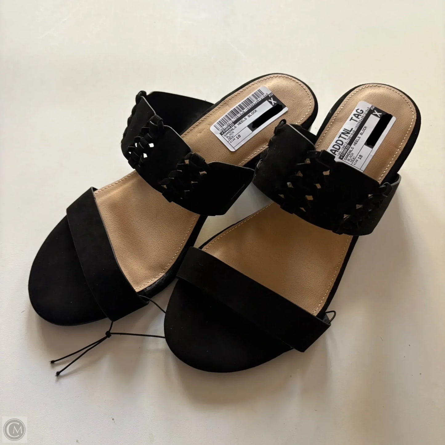 Sandals Heels Block By Torrid In Black, Size: 10