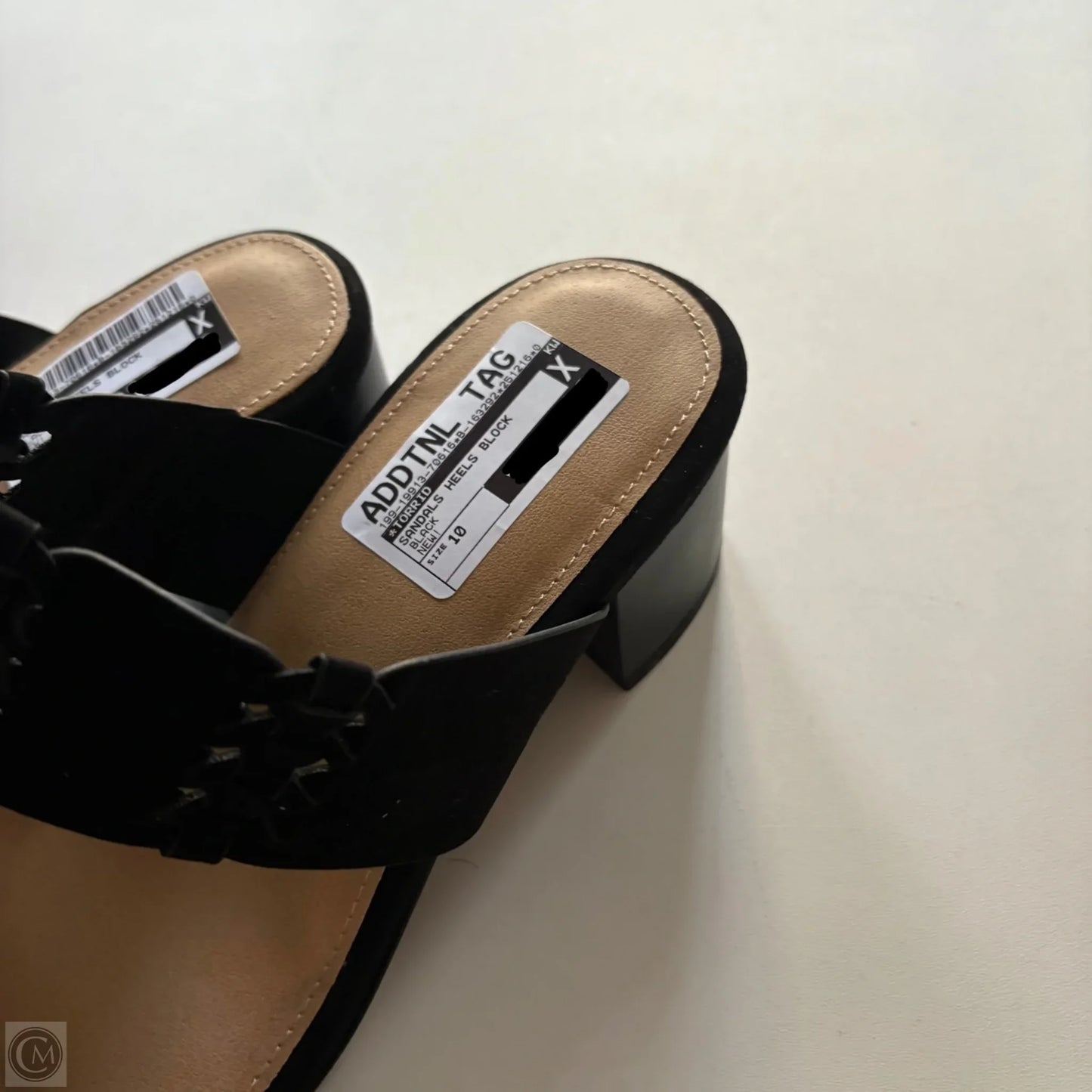 Sandals Heels Block By Torrid In Black, Size: 10