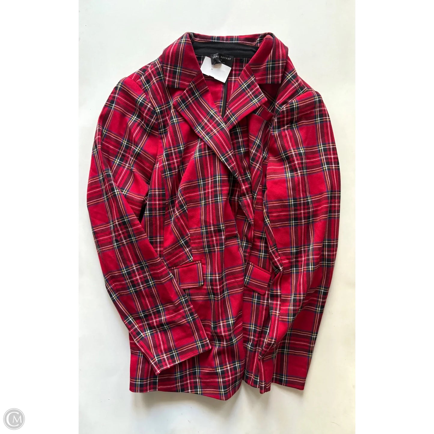 Blazer By Lane Bryant In Plaid Pattern, Size: 1x