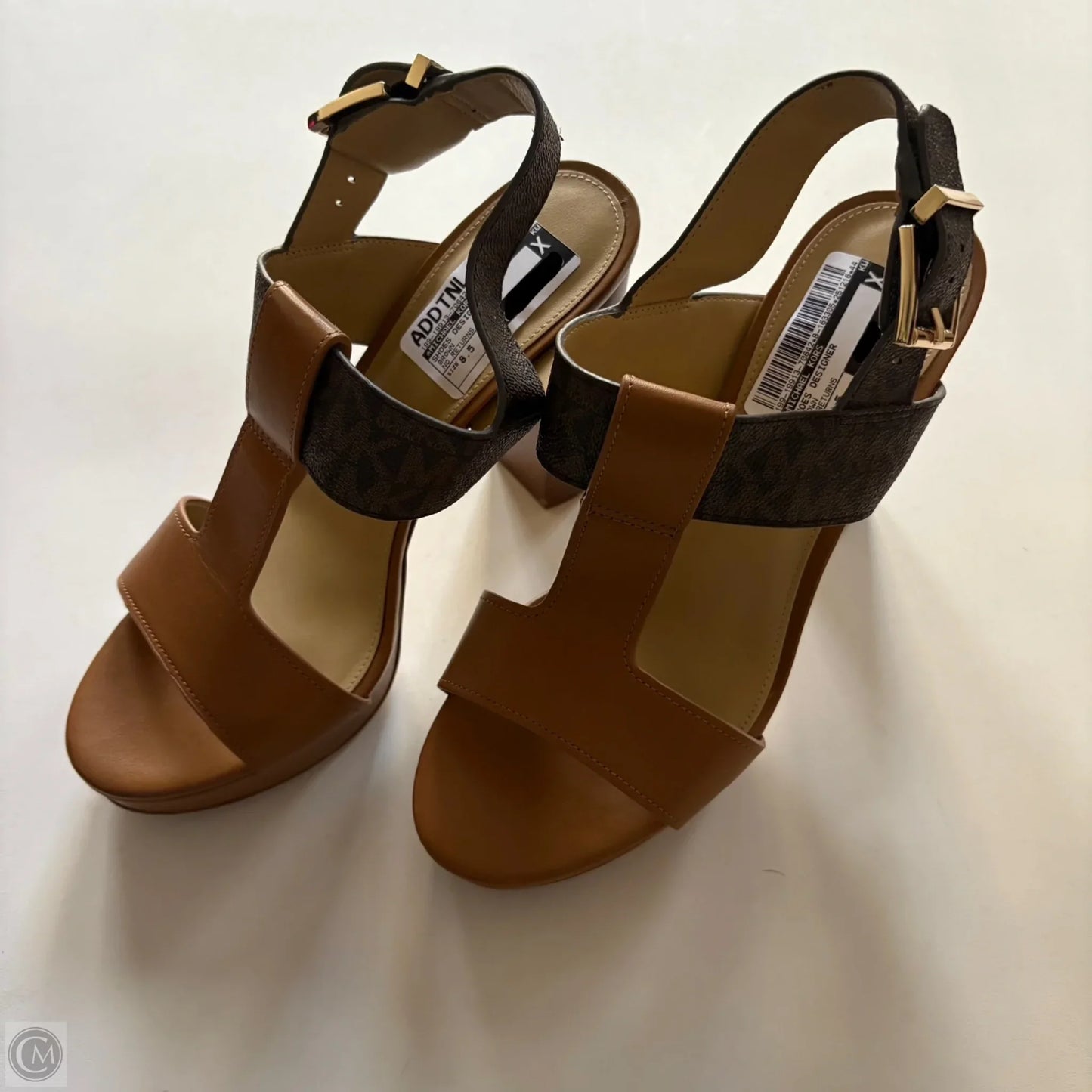 Shoes Designer By Michael Kors In Brown, Size: 8.5