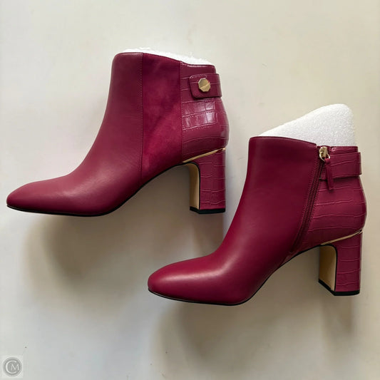 Boots Ankle Heels By White House Black Market In Pink, Size: 10