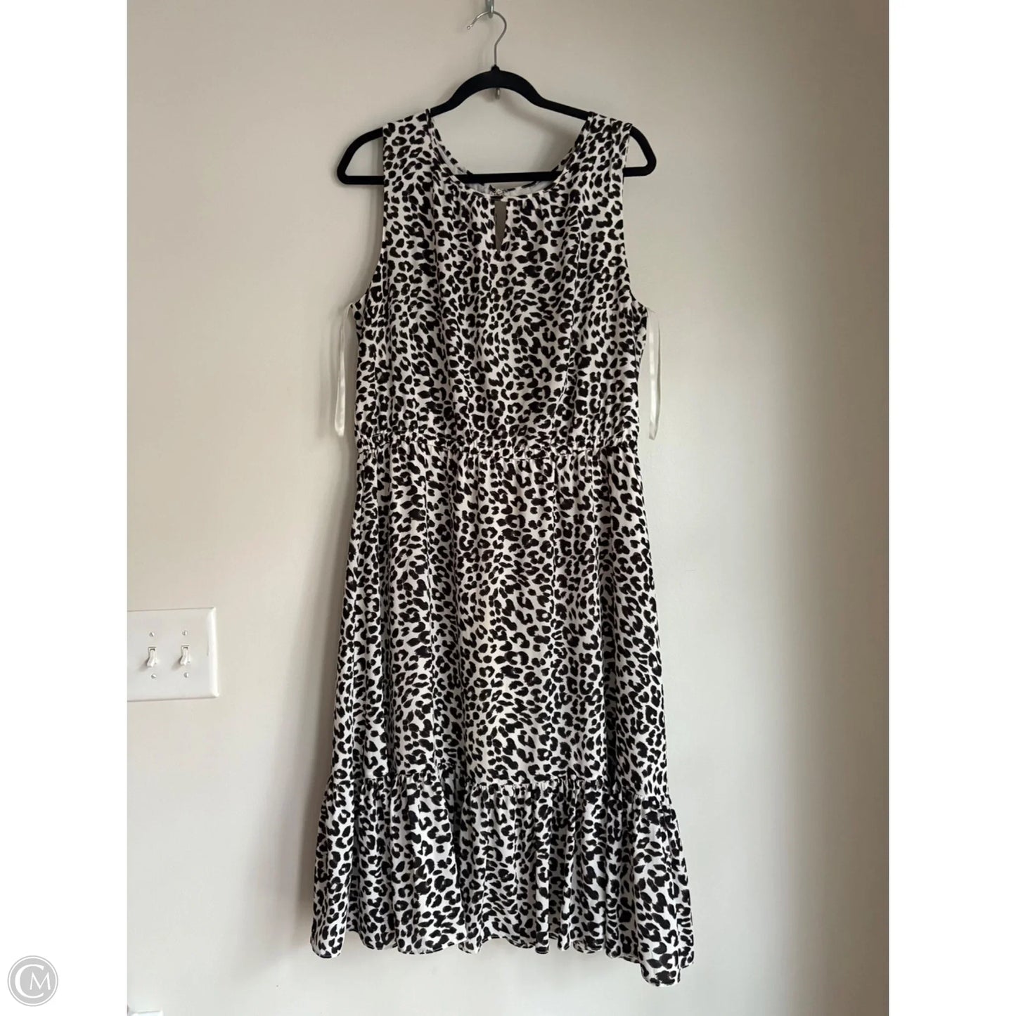 Dress Casual Midi By Talbots In Animal Print, Size: Xl