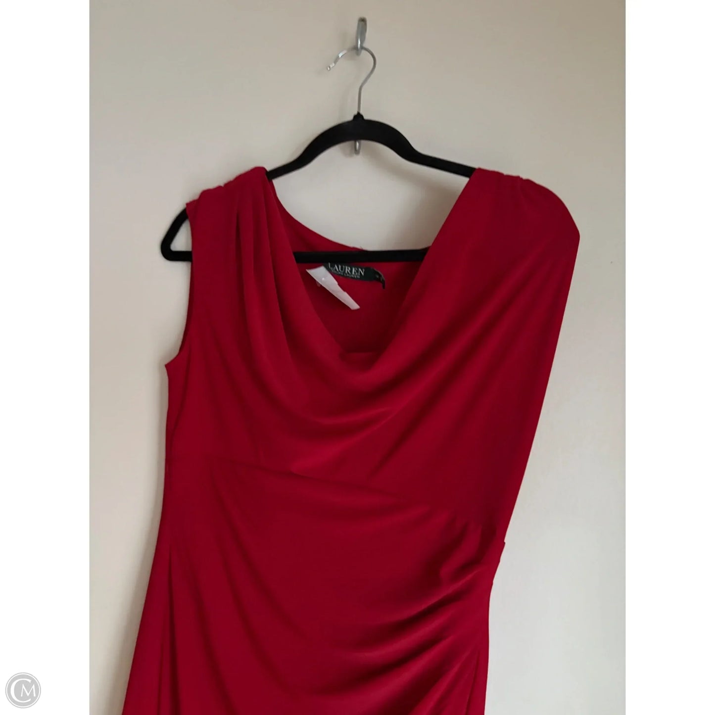 Dress Casual Midi By Ralph Lauren In Red, Size: L