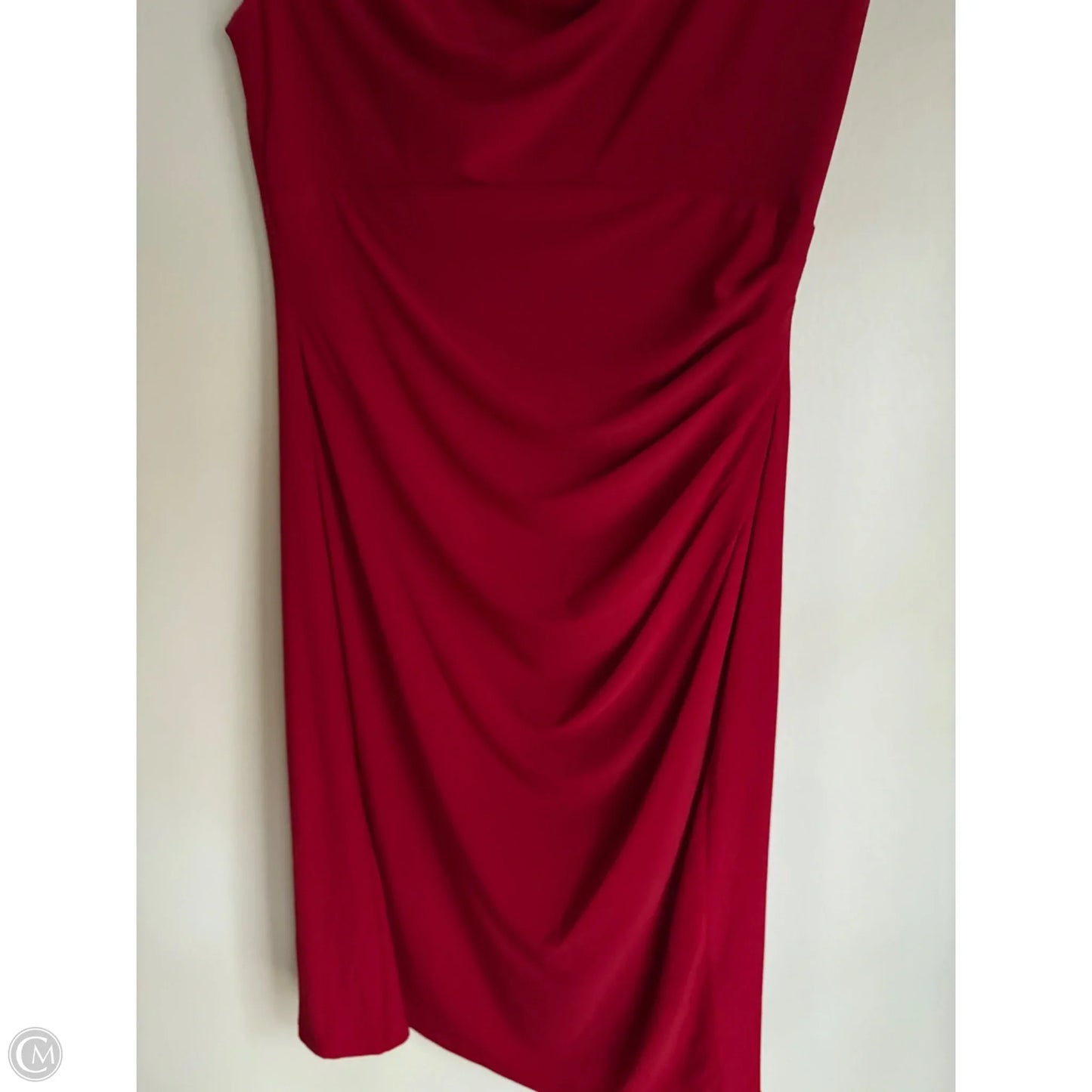 Dress Casual Midi By Ralph Lauren In Red, Size: L