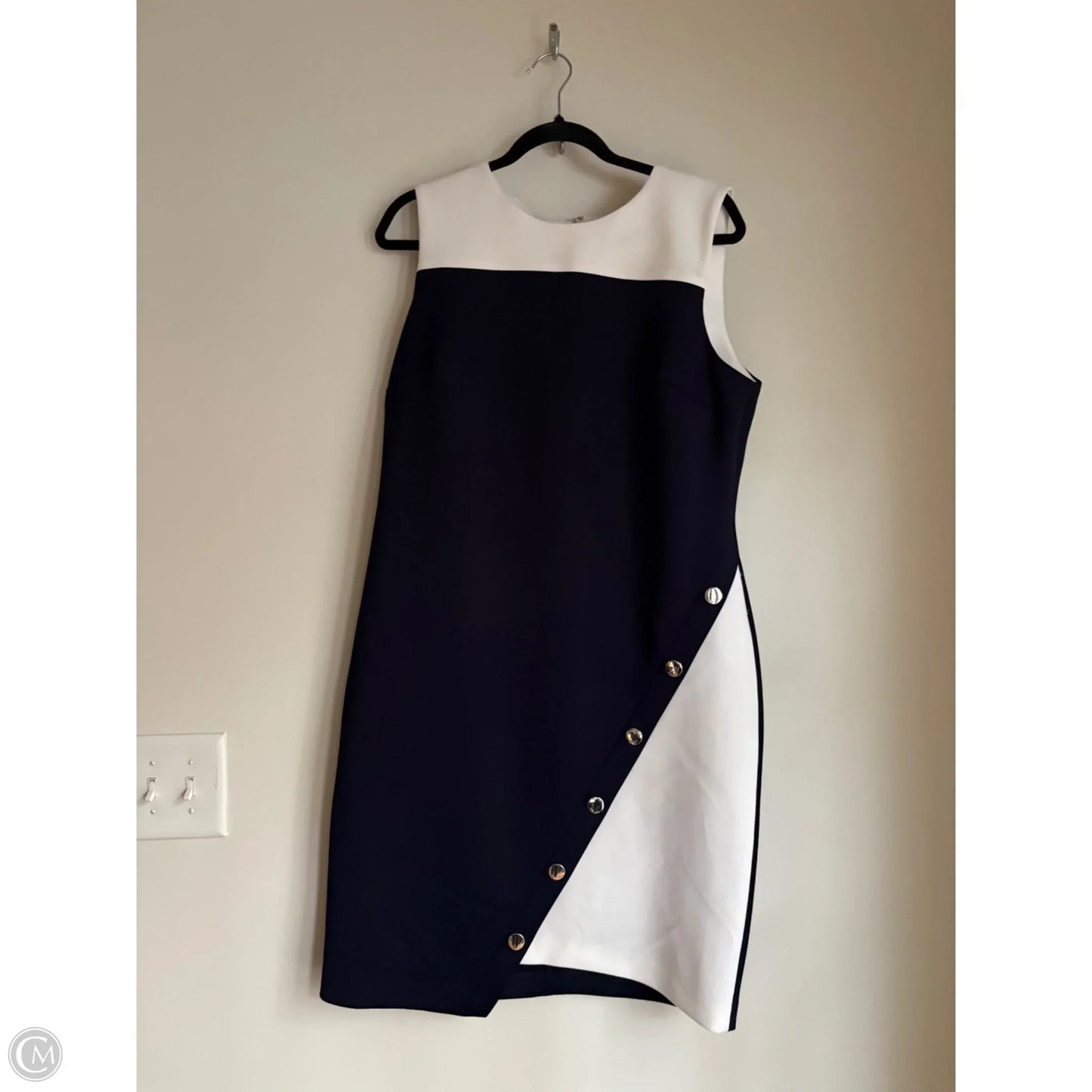 Dress Work By Tommy Hilfiger In Navy, Size: L