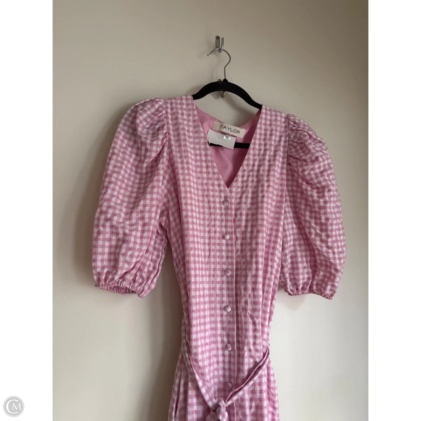 Dress Casual Midi By Taylor In Pink, Size: S