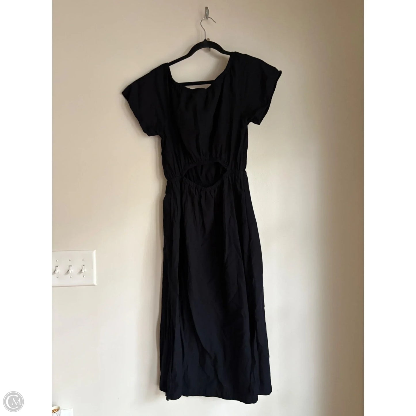 Dress Casual Midi By Universal Thread In Black, Size: M