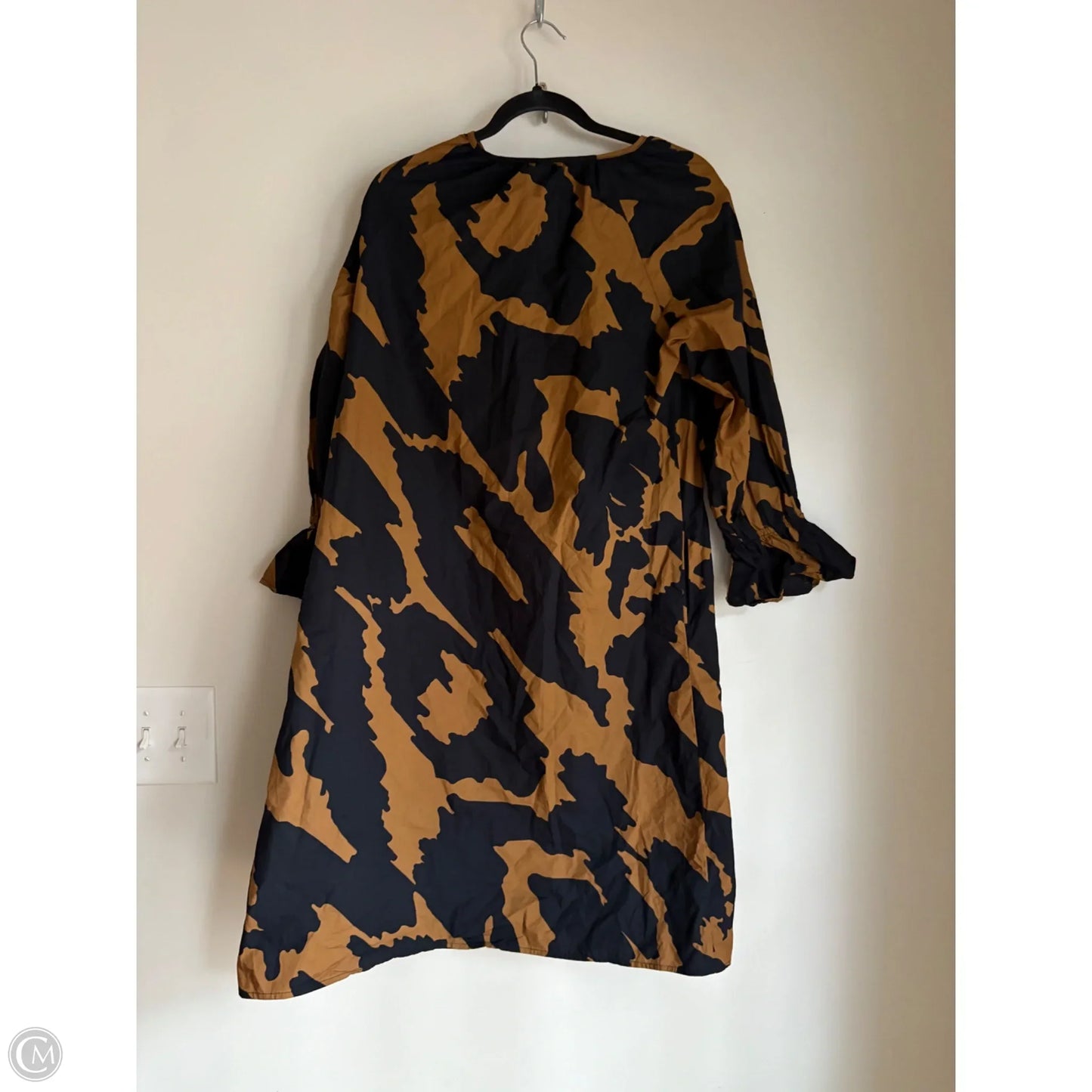 Dress Casual Midi By Who What Wear In Black & Brown, Size: Xs