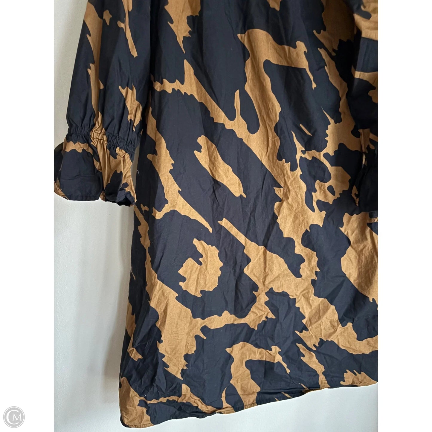 Dress Casual Midi By Who What Wear In Black & Brown, Size: Xs