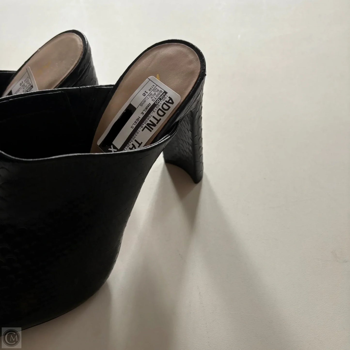 Boots Ankle Heels By Aldo In Black, Size: 10