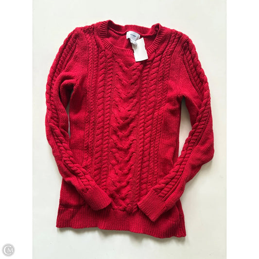 Sweater By Old Navy In Red, Size: Xs