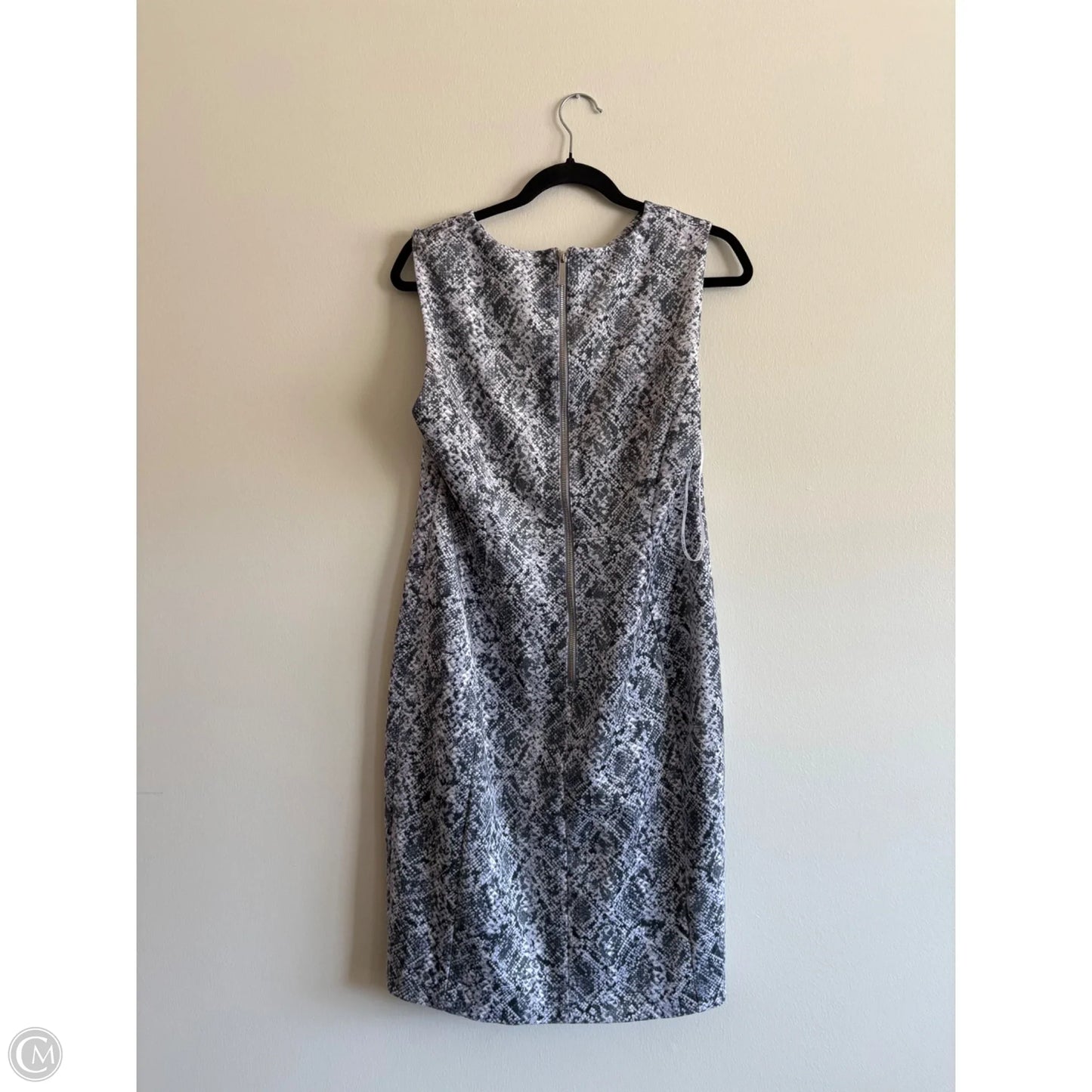 Dress Work By Calvin Klein In Grey, Size: L