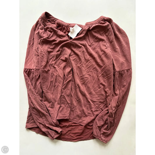 Top Long Sleeve By Lucky Brand In Brown, Size: L