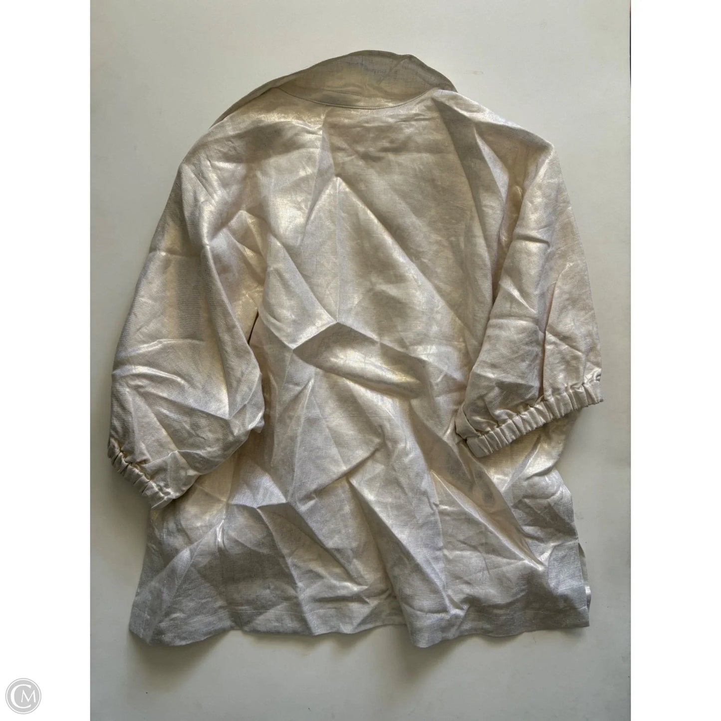Top Long Sleeve By Emily Mccarthy In Gold, Size: Xs