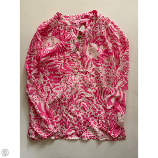 Blouse Designer By Lilly Pulitzer In Pink, Size: Xs