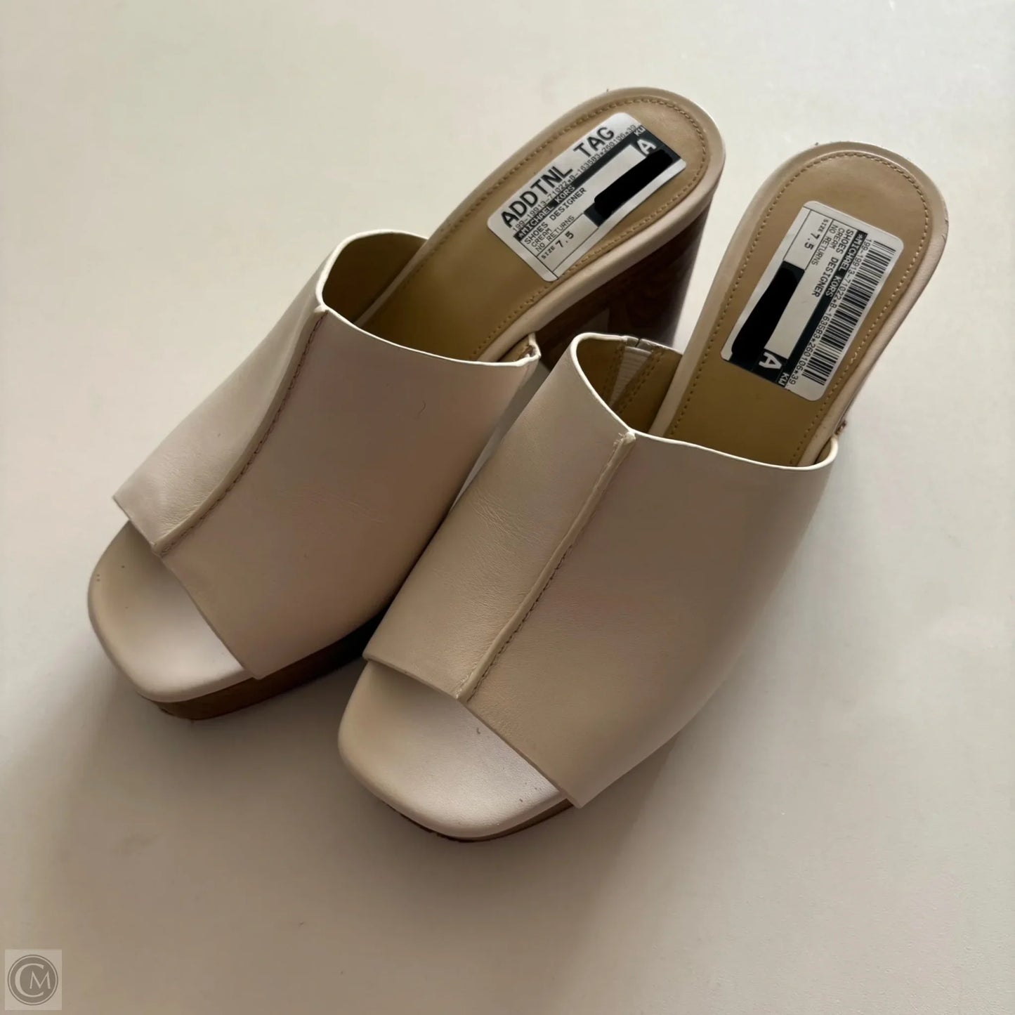 Shoes Designer By Michael Kors In Cream, Size: 7.5
