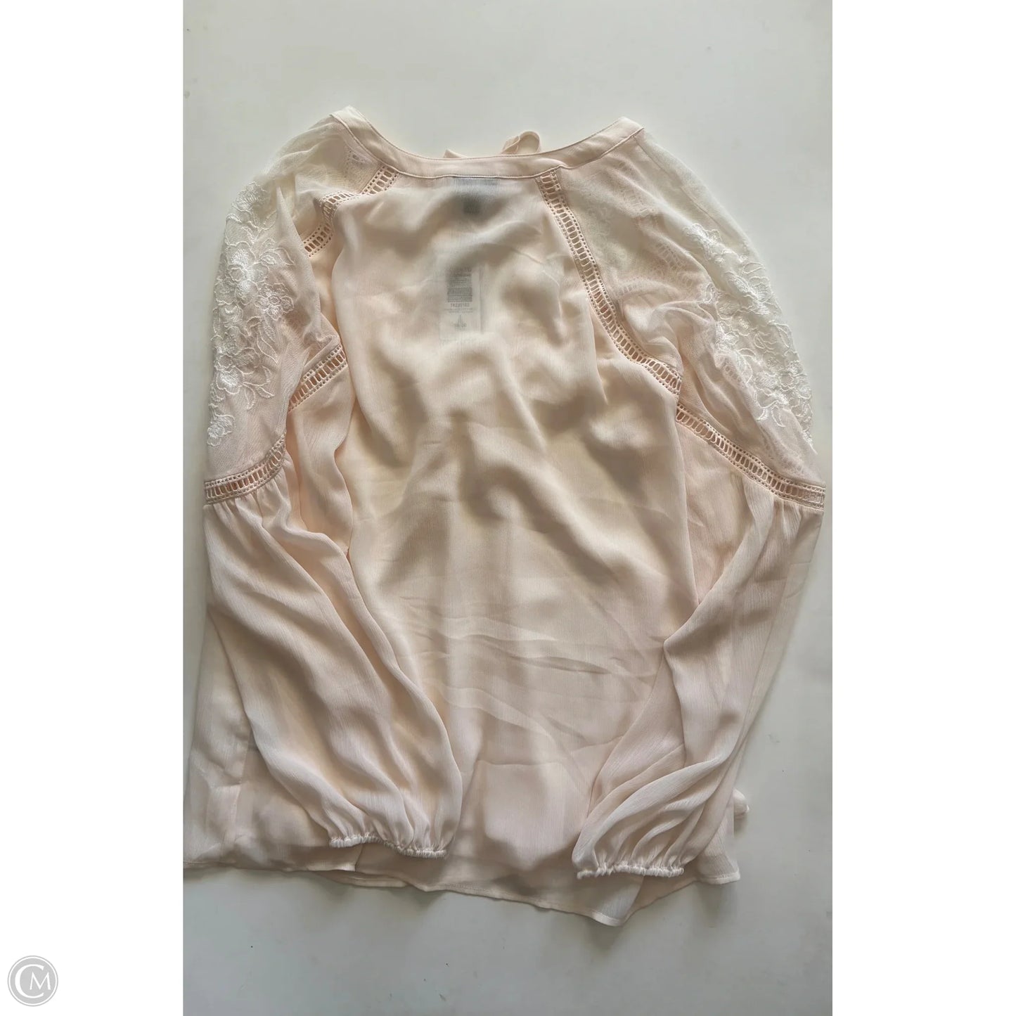 Blouse Long Sleeve By Torrid In Cream, Size: 2x