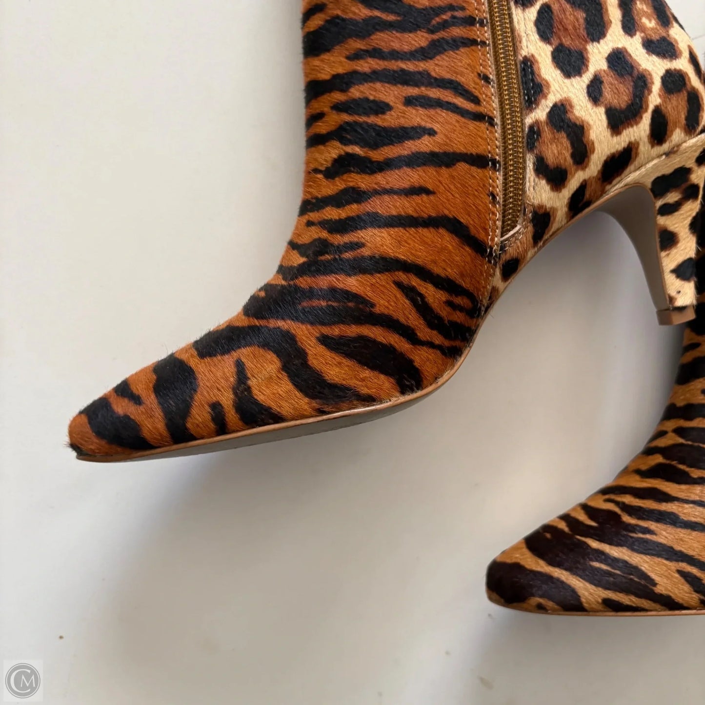 Boots Ankle Heels By Matisse In Animal Print, Size: 8