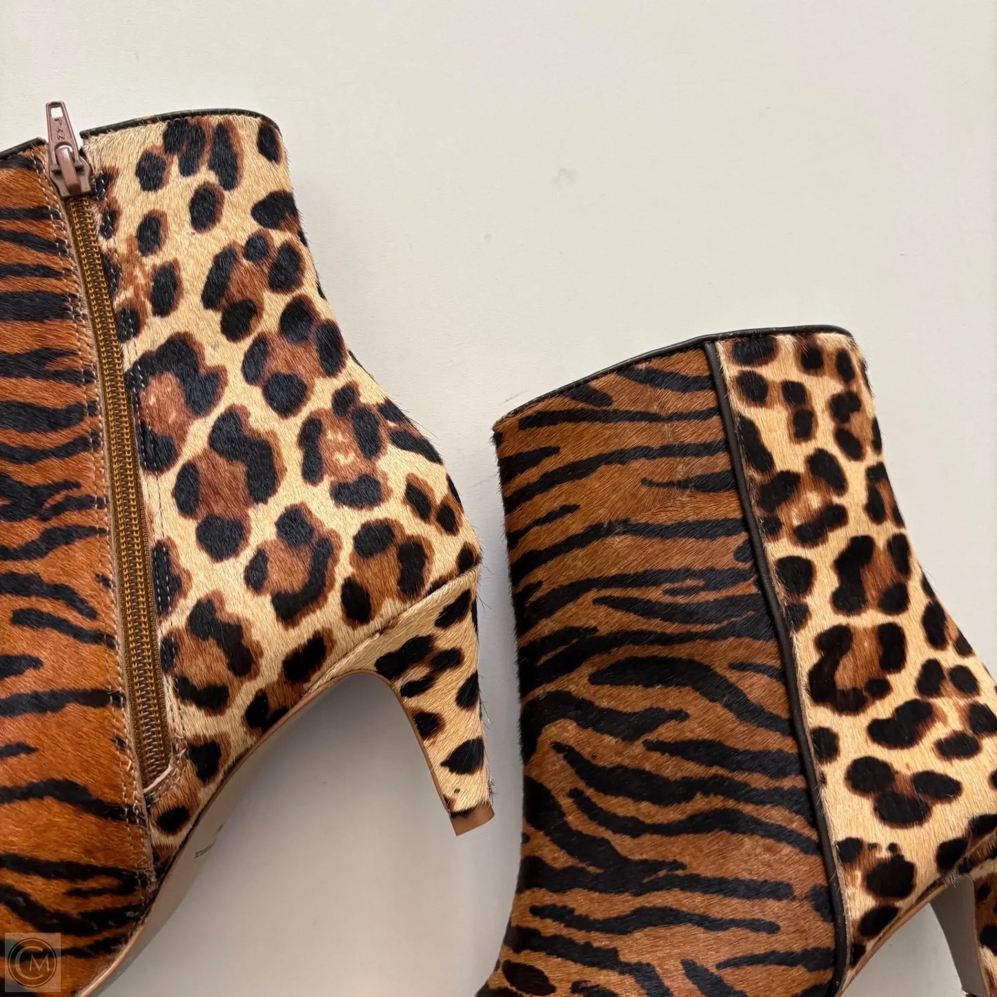 Boots Ankle Heels By Matisse In Animal Print, Size: 8