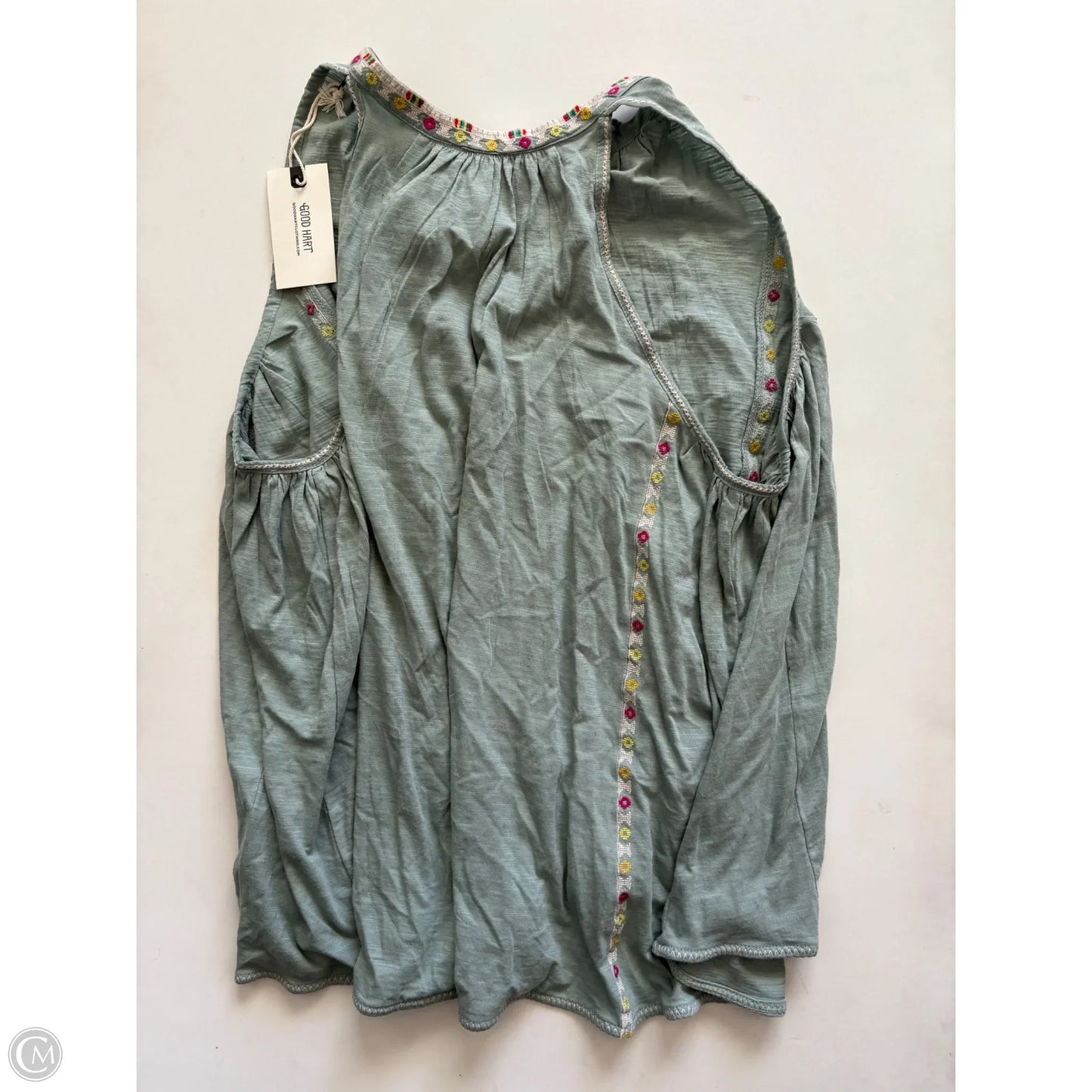 Top Sleeveless By Good Hart In Green, Size: S