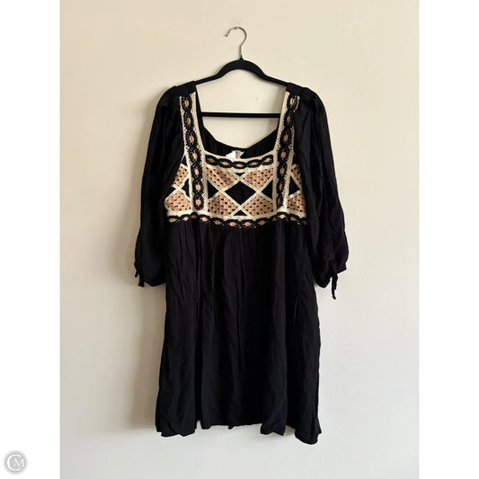 Dress Casual Midi By Cato In Black, Size: Xl