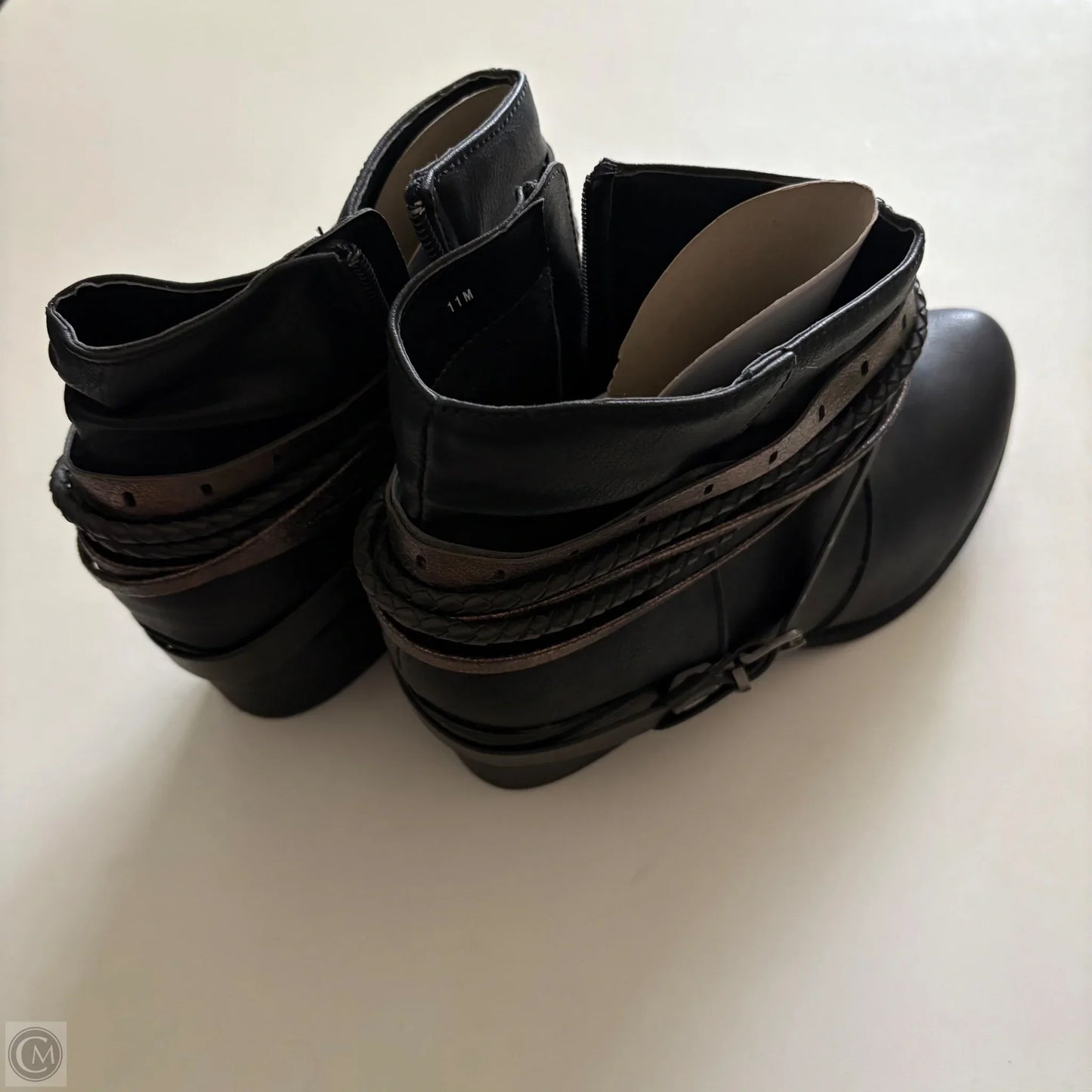 Boots Ankle Heels By Jelly Pop In Black, Size: 11