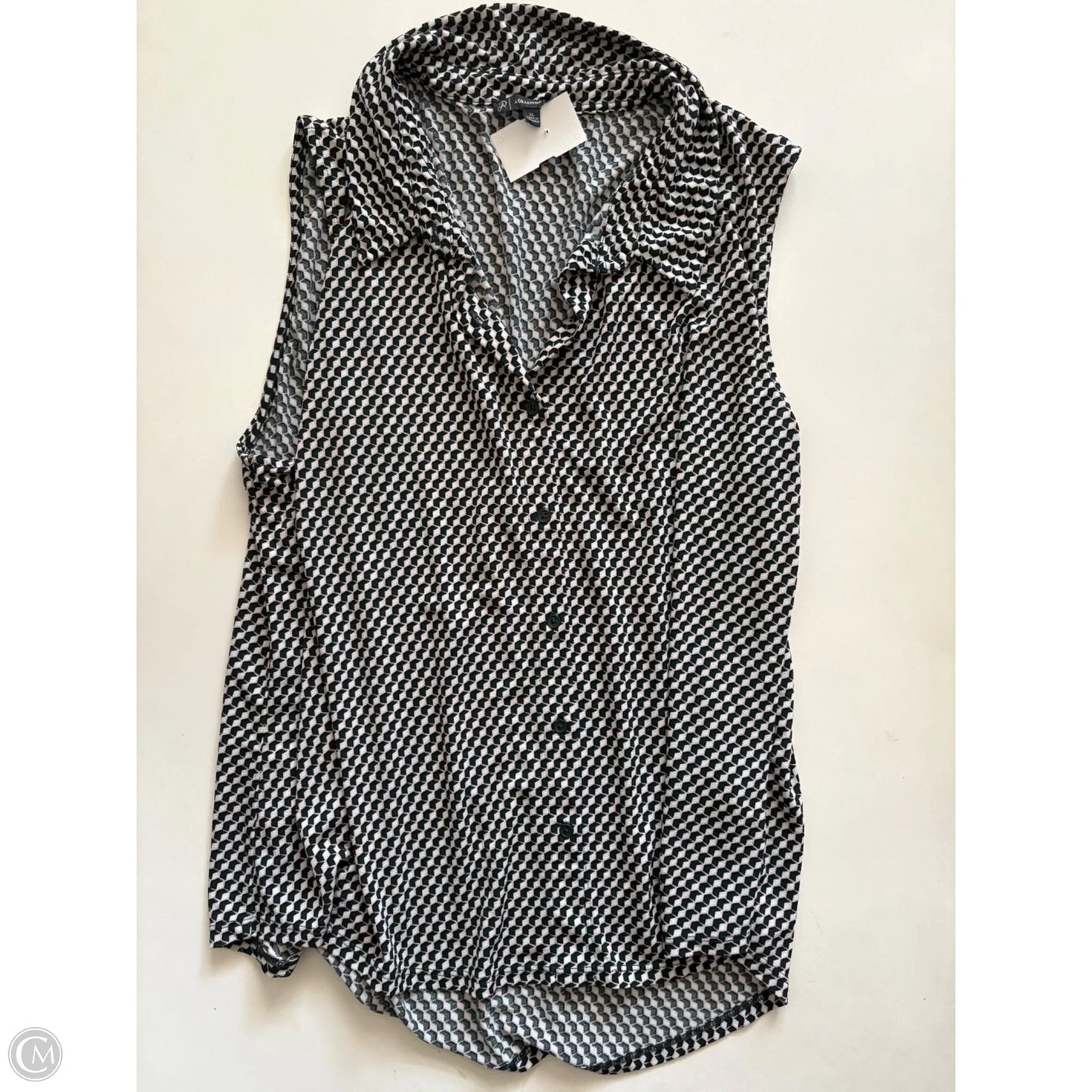 Blouse Sleeveless By Adrianna Papell In Black, Size: Xl
