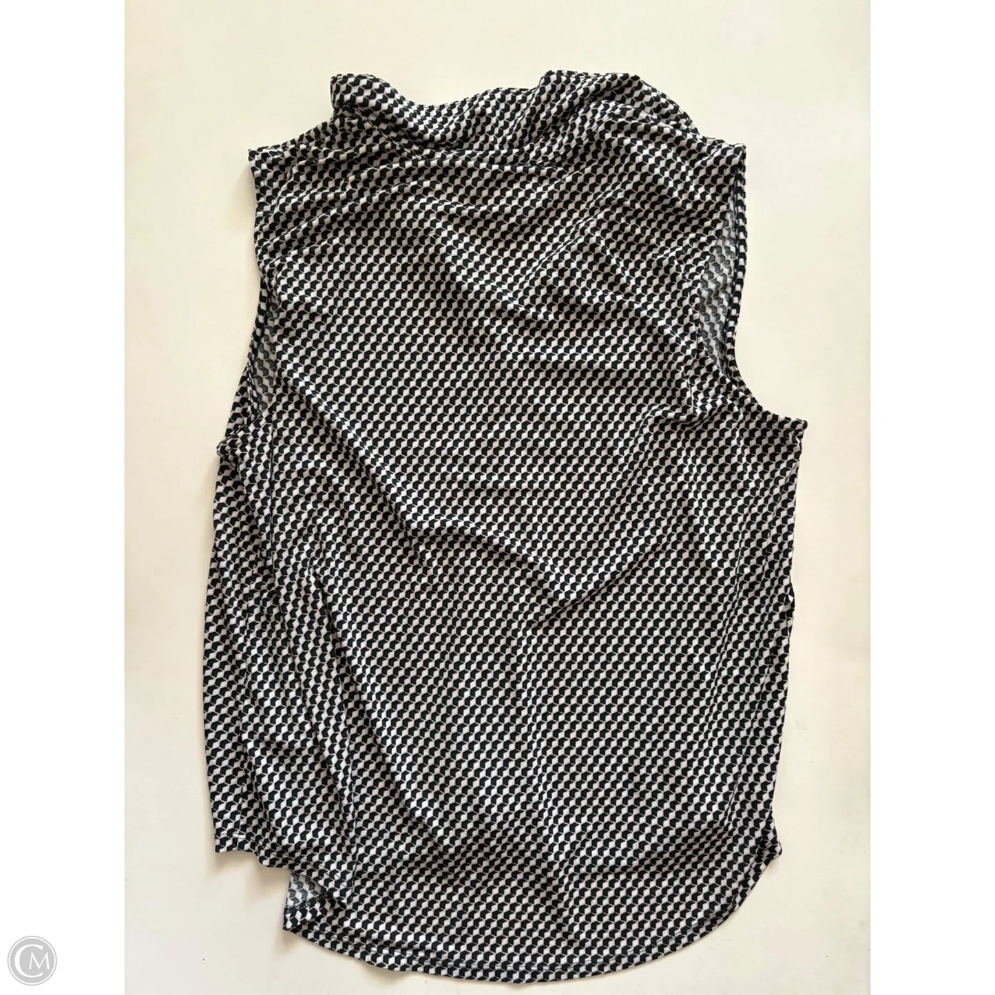 Blouse Sleeveless By Adrianna Papell In Black, Size: Xl