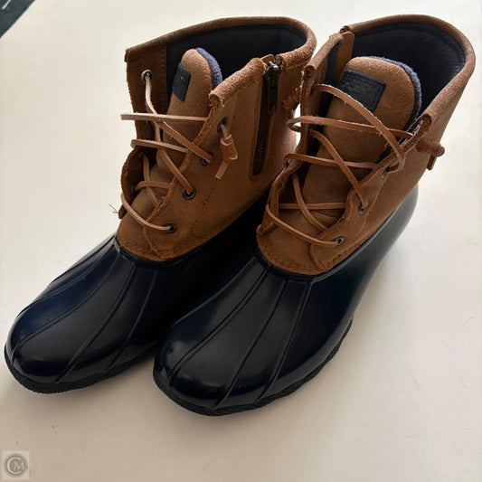 Boots Ankle Flats By Sperry In Blue, Size: 9