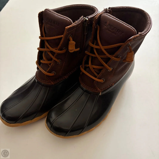 Boots Ankle Flats By Sperry In Brown, Size: 9