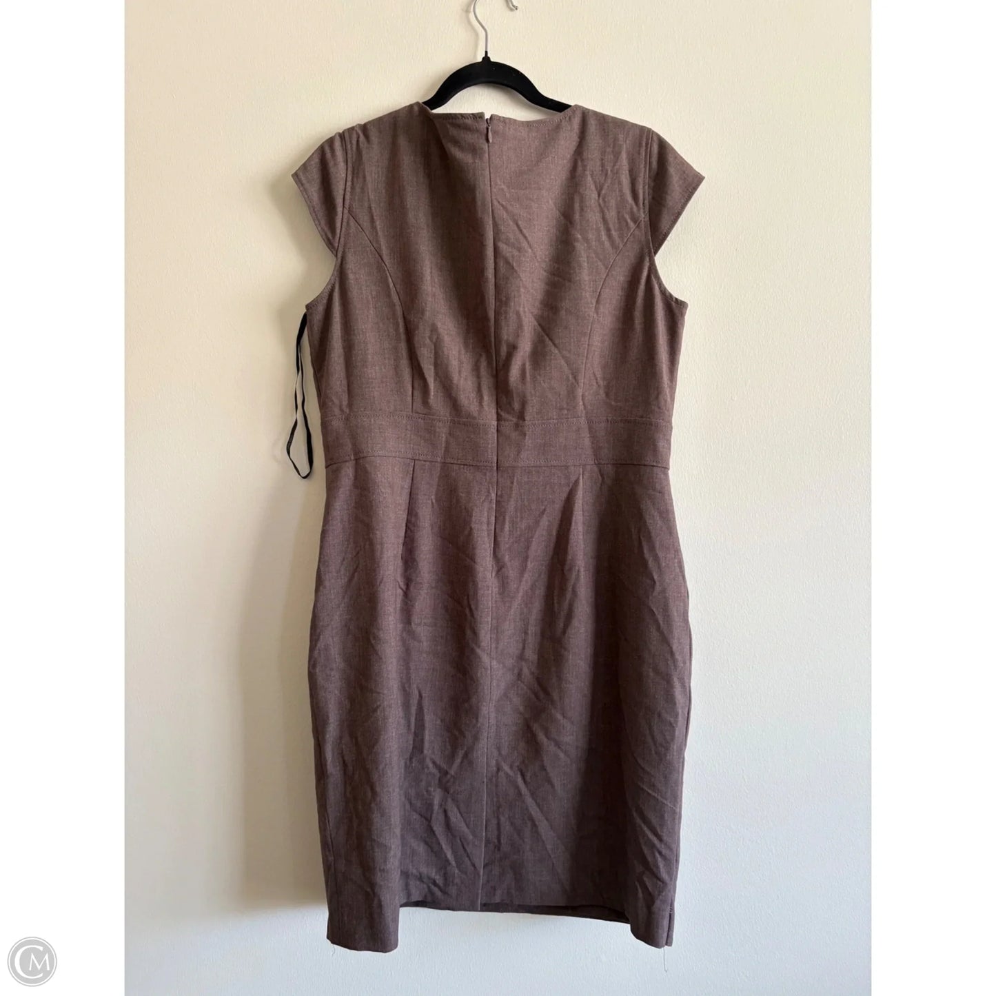 Dress Work By Calvin Klein In Brown, Size: L