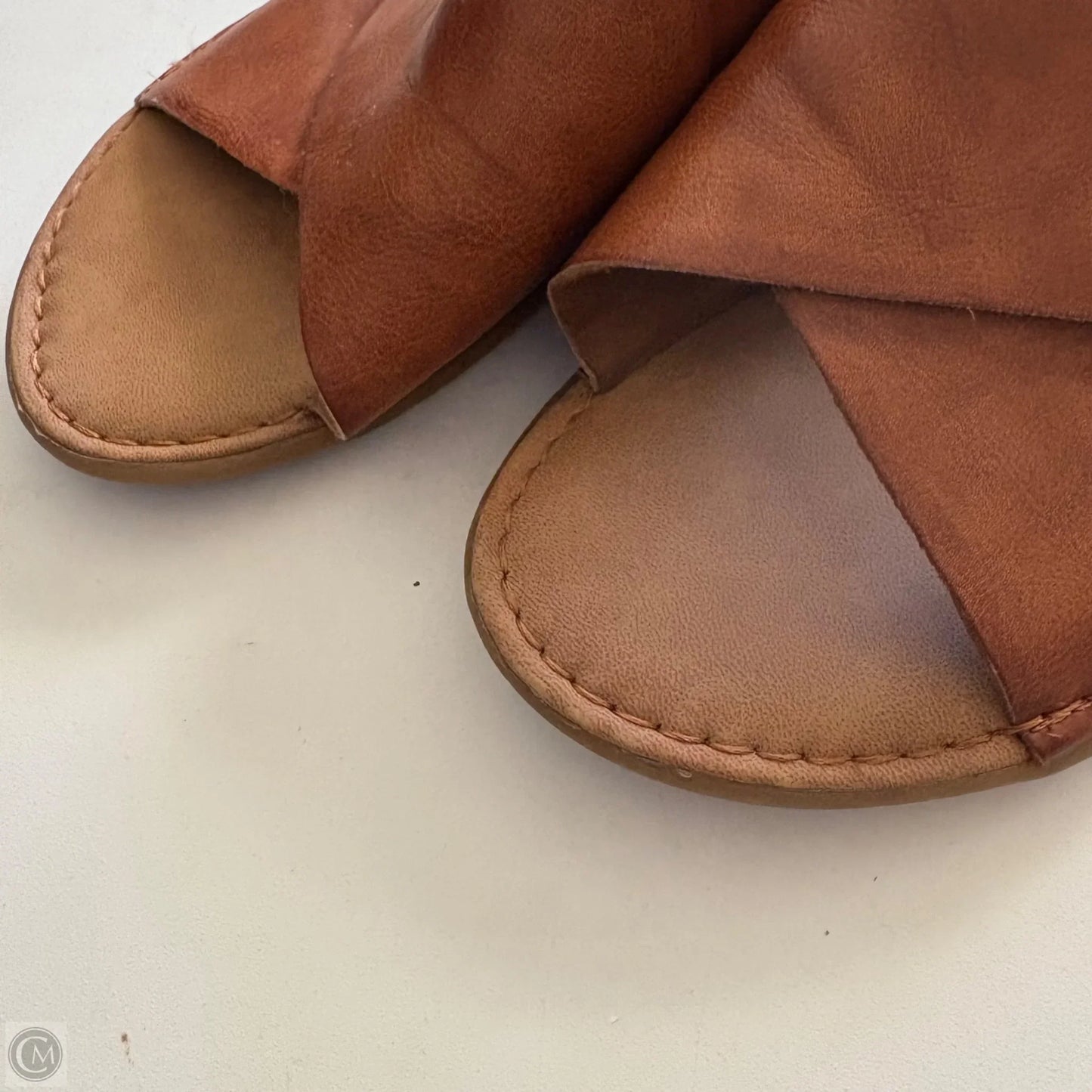 Sandals Flats By Born In Brown, Size: 10