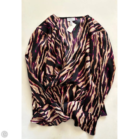 Blouse Long Sleeve By Sofia By Sofia Vergara In Multi-colored, Size: 3x