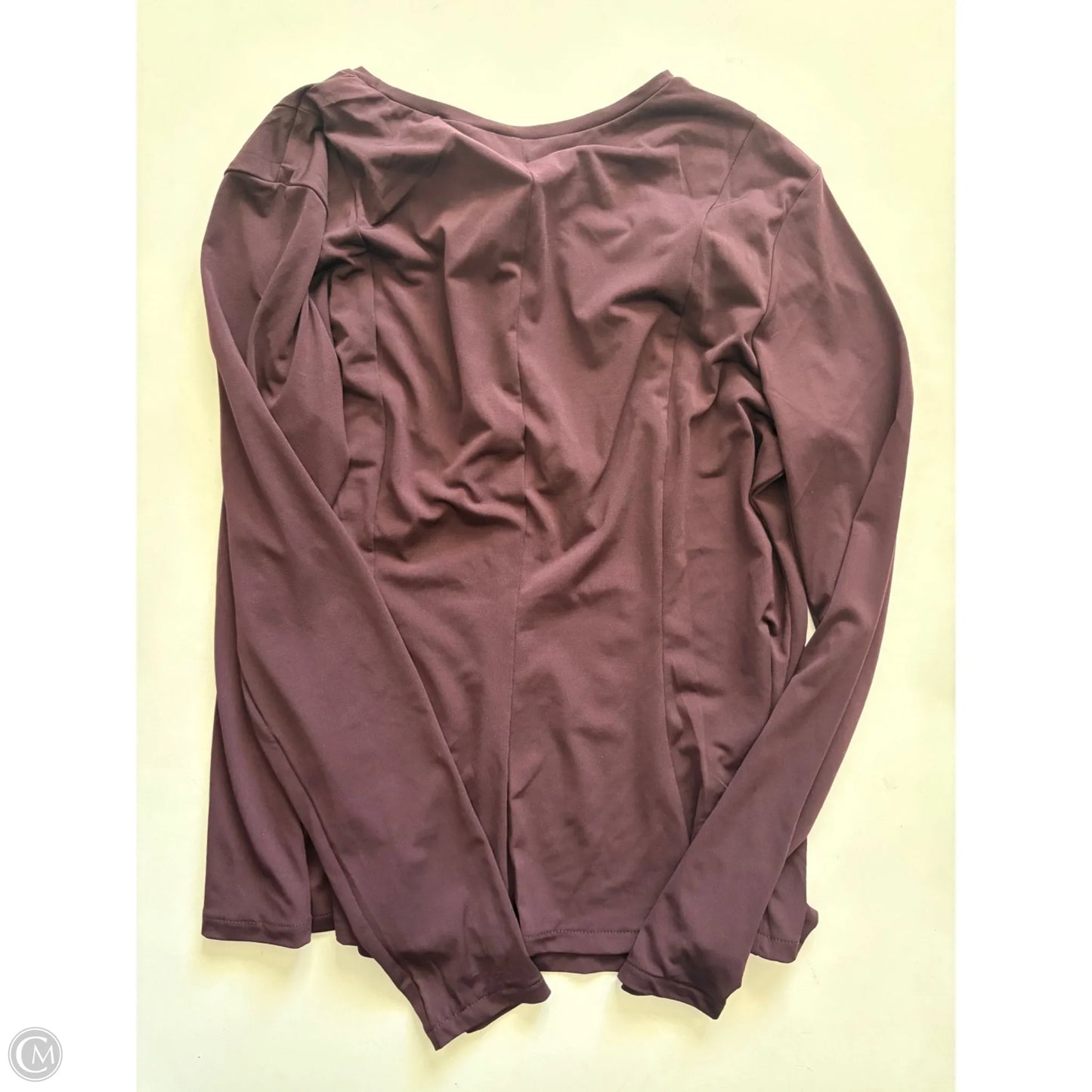 Top Long Sleeve By H&m In Maroon, Size: Xl
