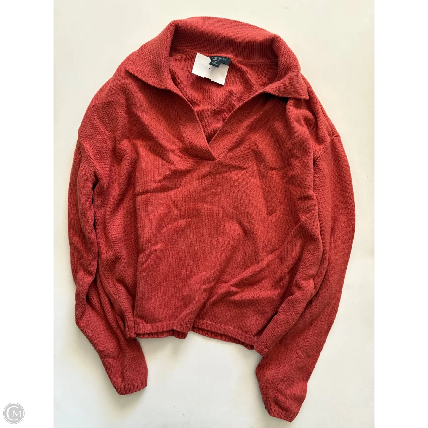 Sweater By Ann Taylor In Orange, Size: Xl