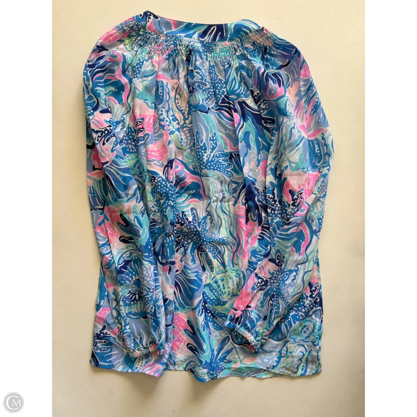 Blouse Designer By Lilly Pulitzer In Blue, Size: Xs