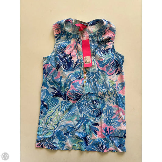 Tank Top Designer By Lilly Pulitzer In Blue, Size: Xxs