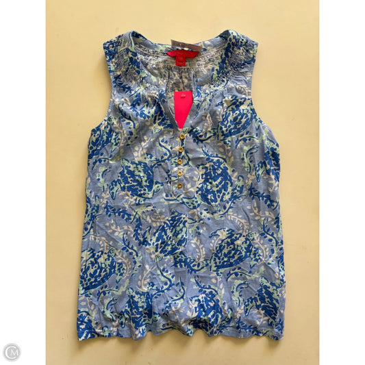Tank Top Designer By Lilly Pulitzer In Blue, Size: Xs