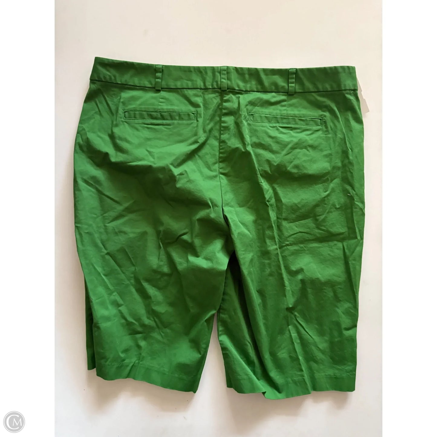 Shorts Designer By Michael Kors In Green, Size: 12