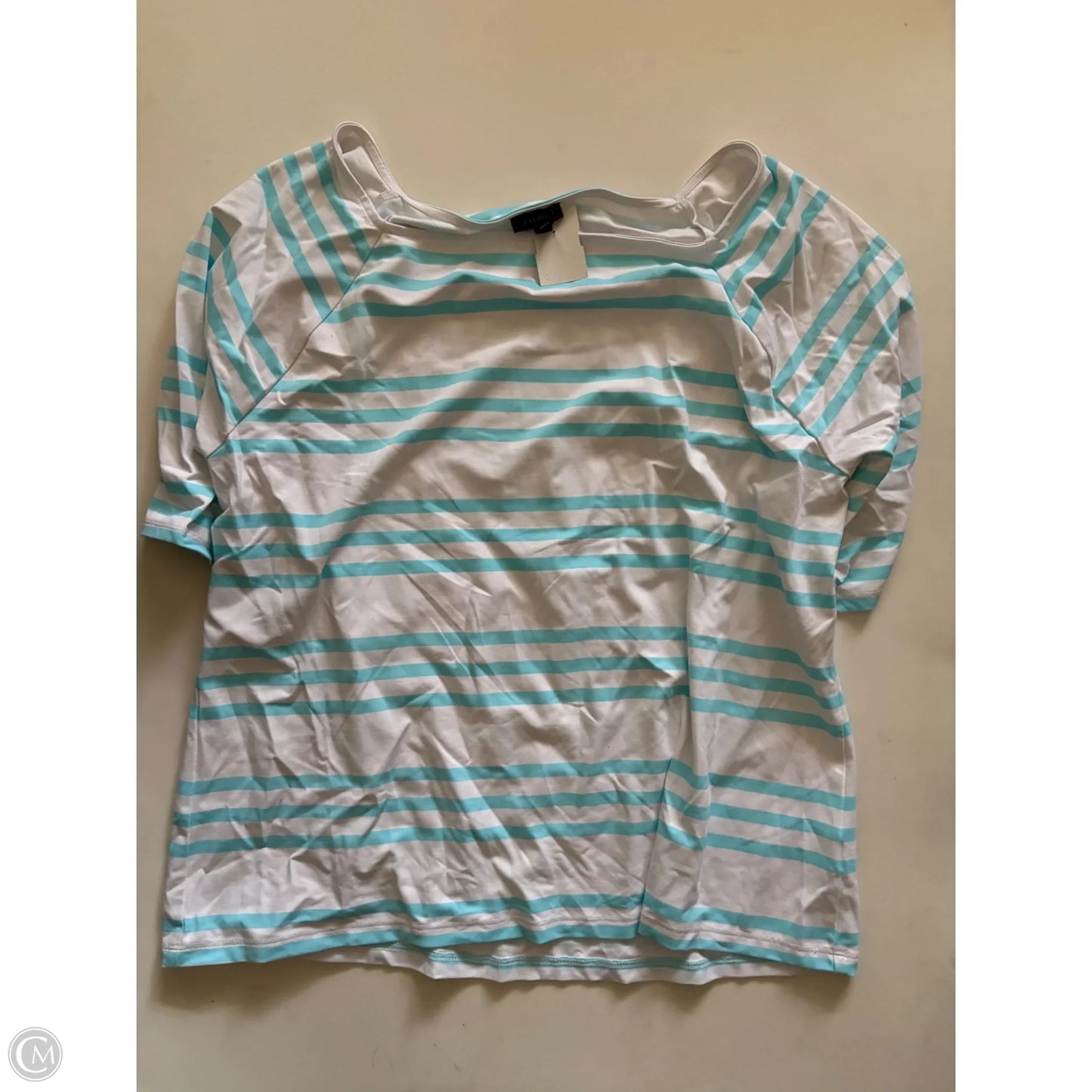 Top Long Sleeve By Talbots In Striped Pattern, Size: Xl